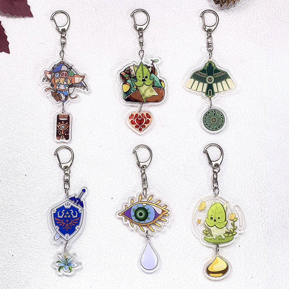 Retro Gaming Keychain - 1/6Pcs Game Legend of Zelda Car