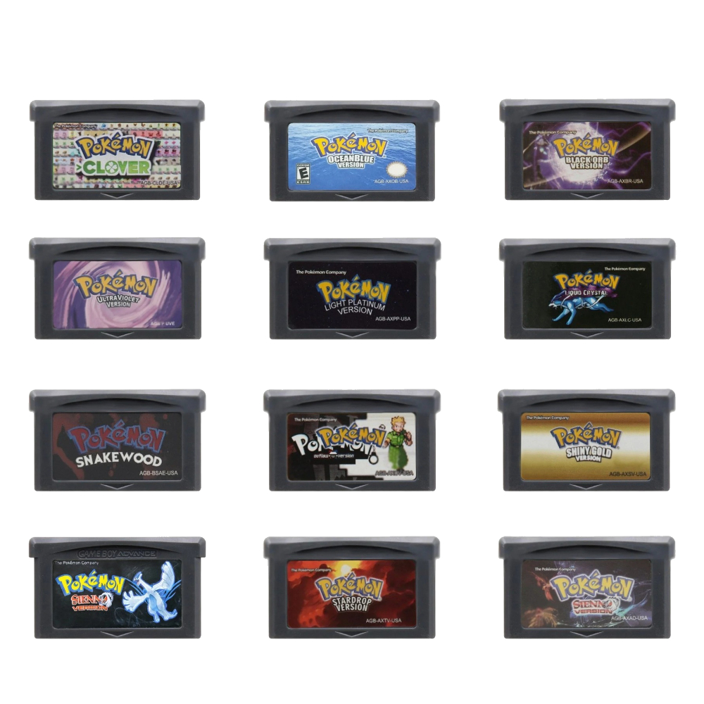 Retro Gaming Pokemon - GBA Game Cartridge Pokemon Hack Version
