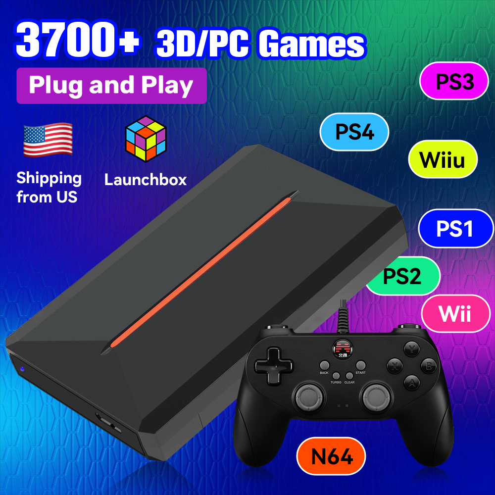 Retro Gaming Ps3 - Launchbox OS 500GB Portable Gaming HDD