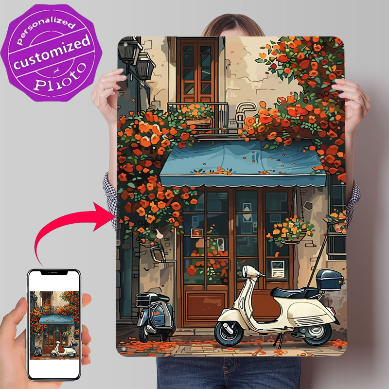 Vintage Scooter Shop Poster Cu - Retro Gaming Shops recensie en prijs