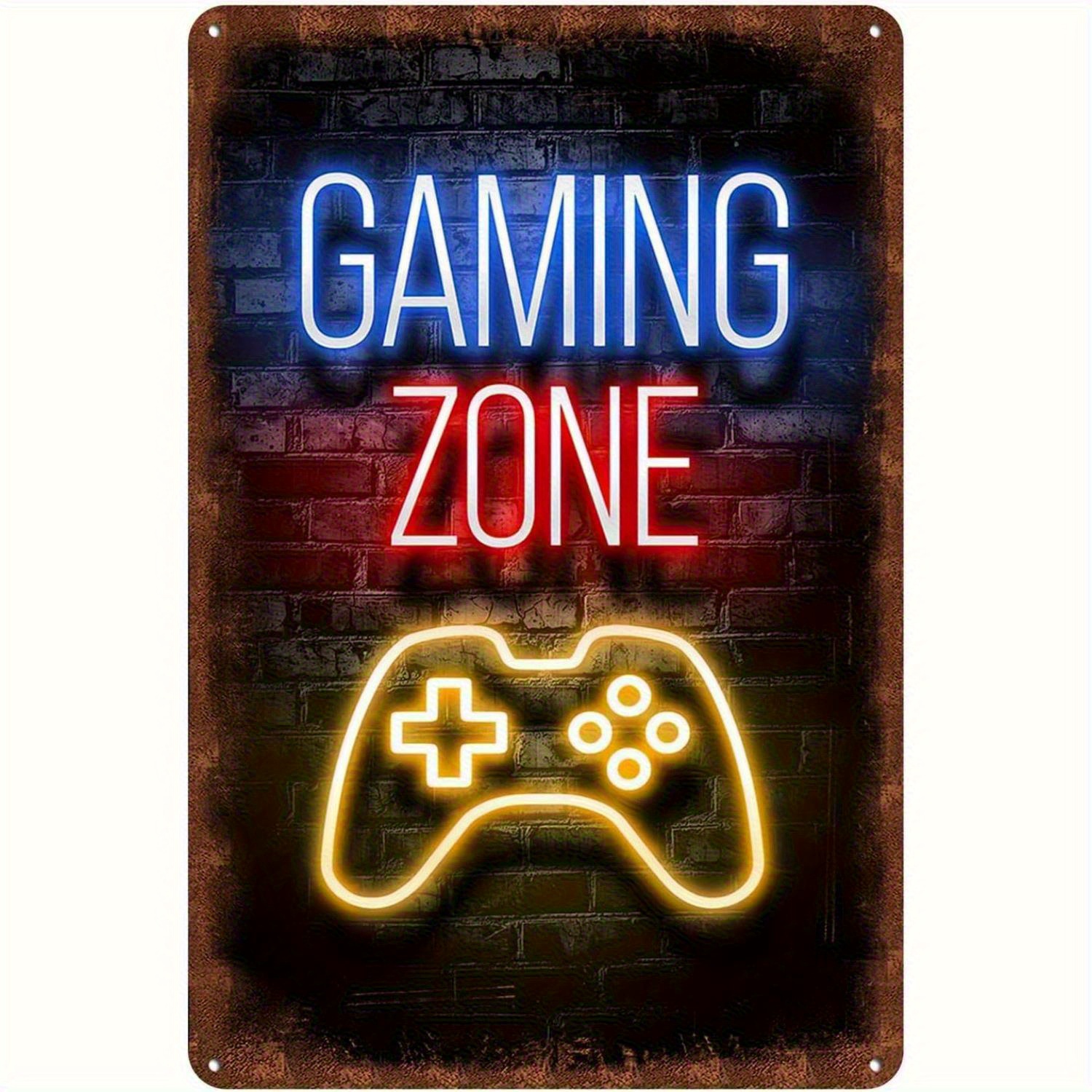 Vintage Gaming Zone Metal Tin  - Gaming Retro Arcade recensie en prijs