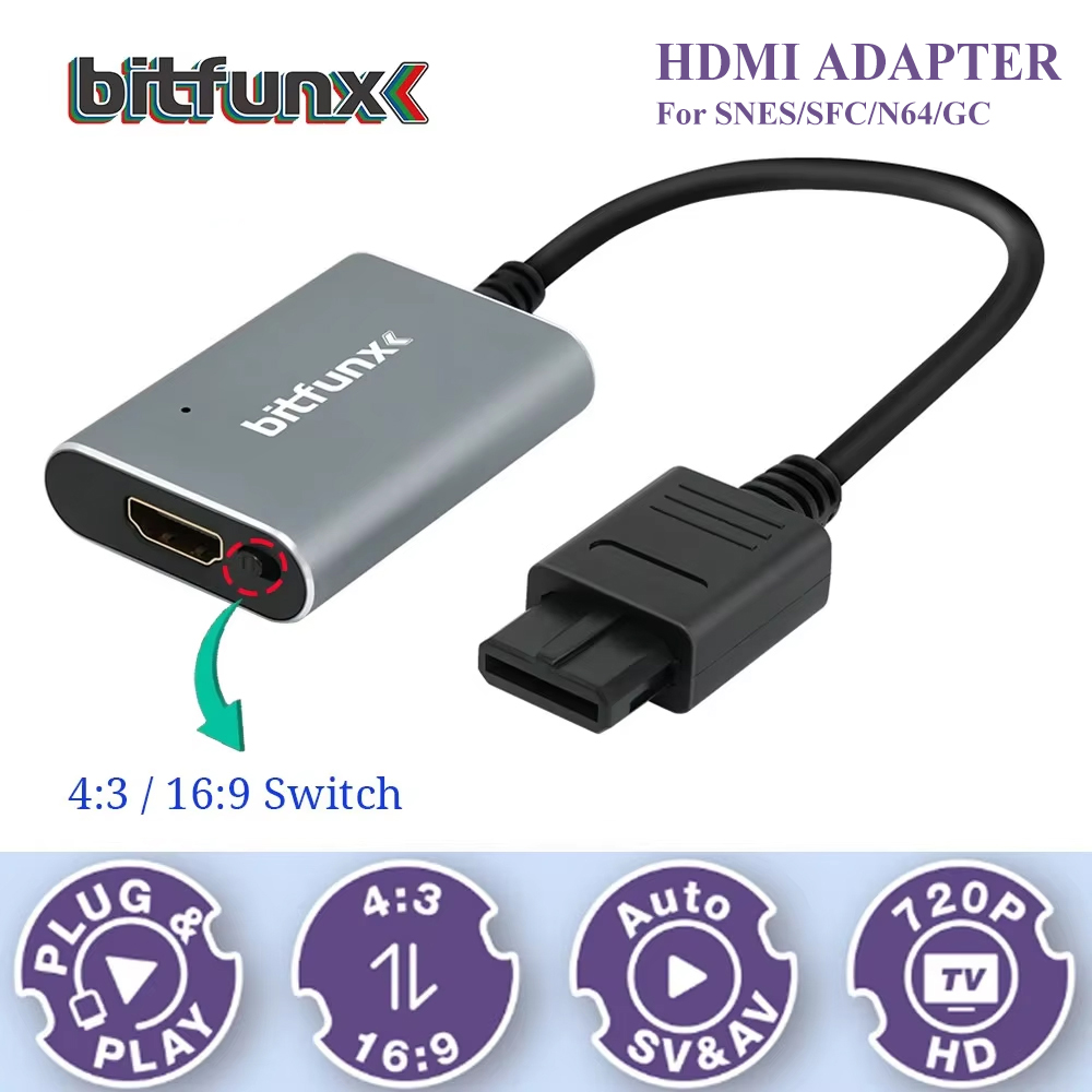 Bitfunx 720P Svideo / AV To HD - Retro Handheld Console recensie en prijs