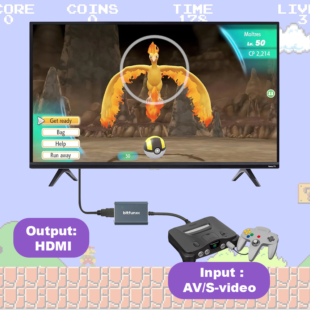 Bitfunx 720P Svideo / AV To HD - Retro Handheld Console recensie en prijs