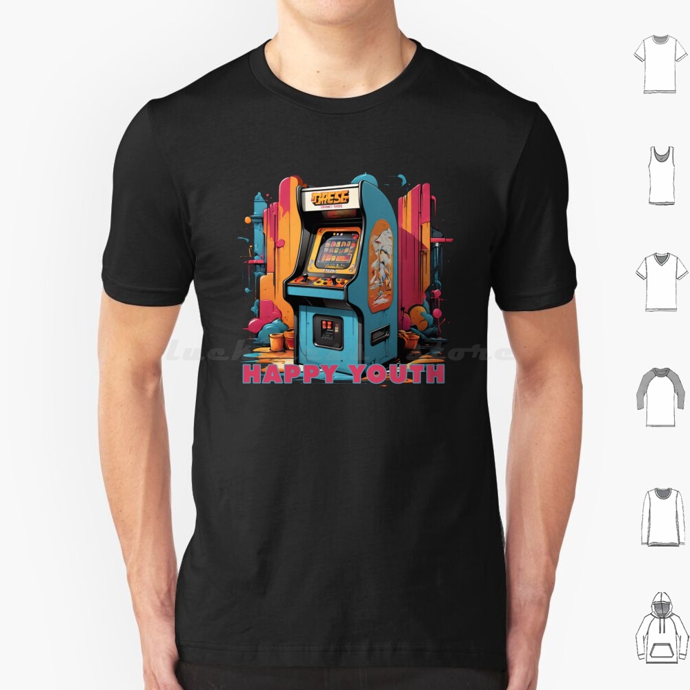 Happy Youth-Arcade T Shirt Men - Gaming Retro Arcade recensie en prijs