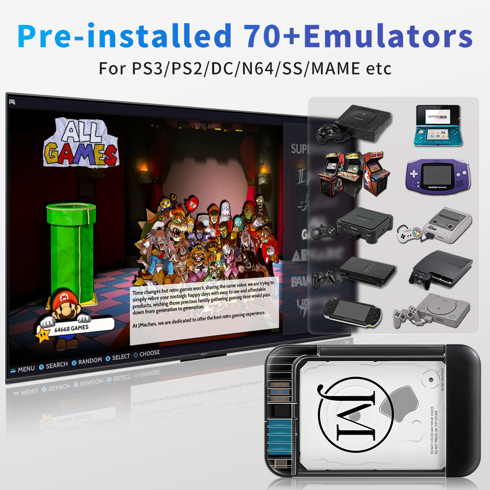 RETROBAT Portable 500G Gaming  - Retro Gaming Ps3 recensie en prijs