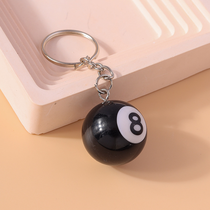 3D Black No 8 Billiard Keychai - Retro Gaming Keychain recensie en prijs