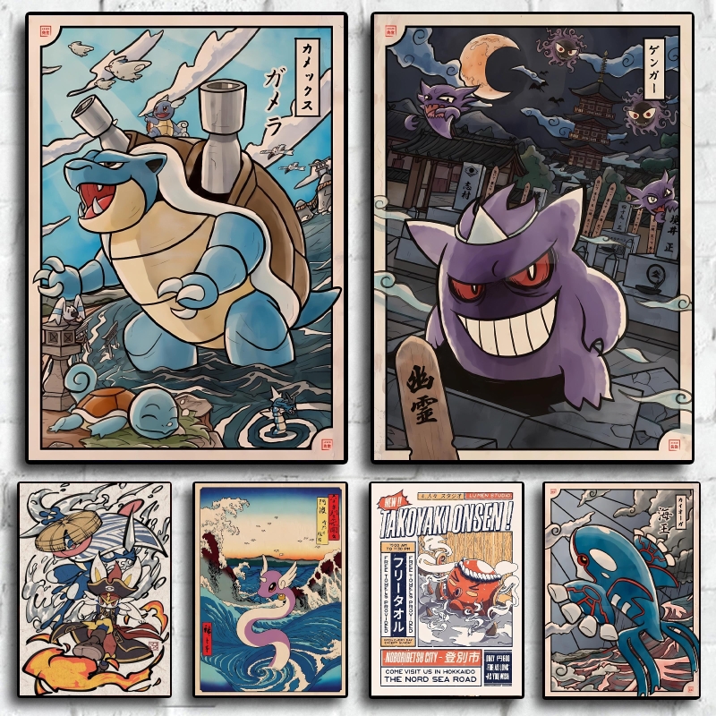 Retro Canvas Poster Prints Pok - Retro Gaming Pokemon recensie en prijs