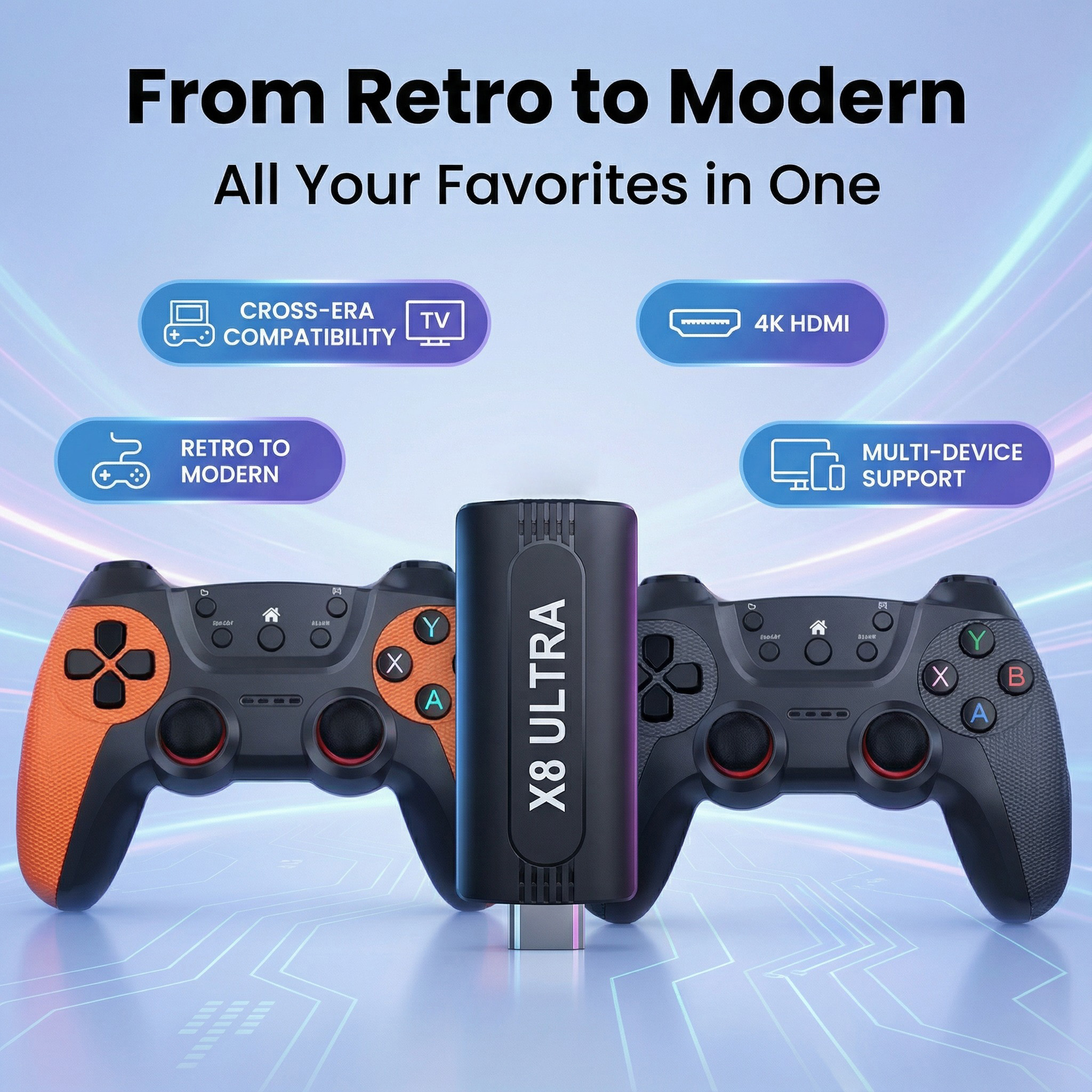 X8 Ultra Wireless Game Stick 1 - Retro X8 Gaming Console recensie en prijs