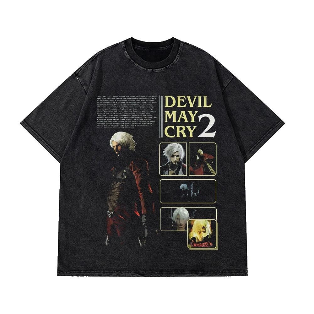 Devil May Cry Retro Washed T-s - Retro Gaming Shops recensie en prijs