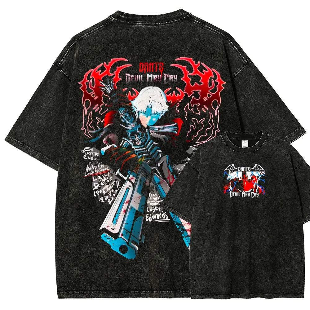 Devil May Cry Retro Washed T-s - Retro Gaming Shops recensie en prijs