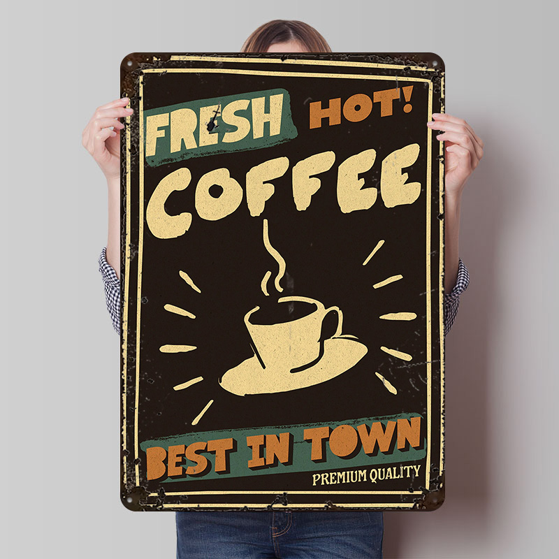 Coffee Shop Vintag Poster Cust - Retro Gaming Shops recensie en prijs