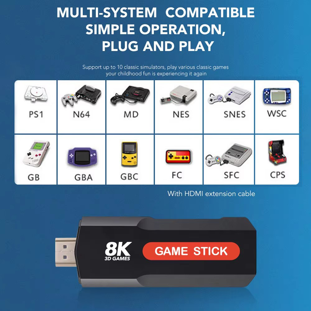 X2 Game Stick HD 4K 8K 3D Cons - Raspberry Pi Retropie recensie en prijs